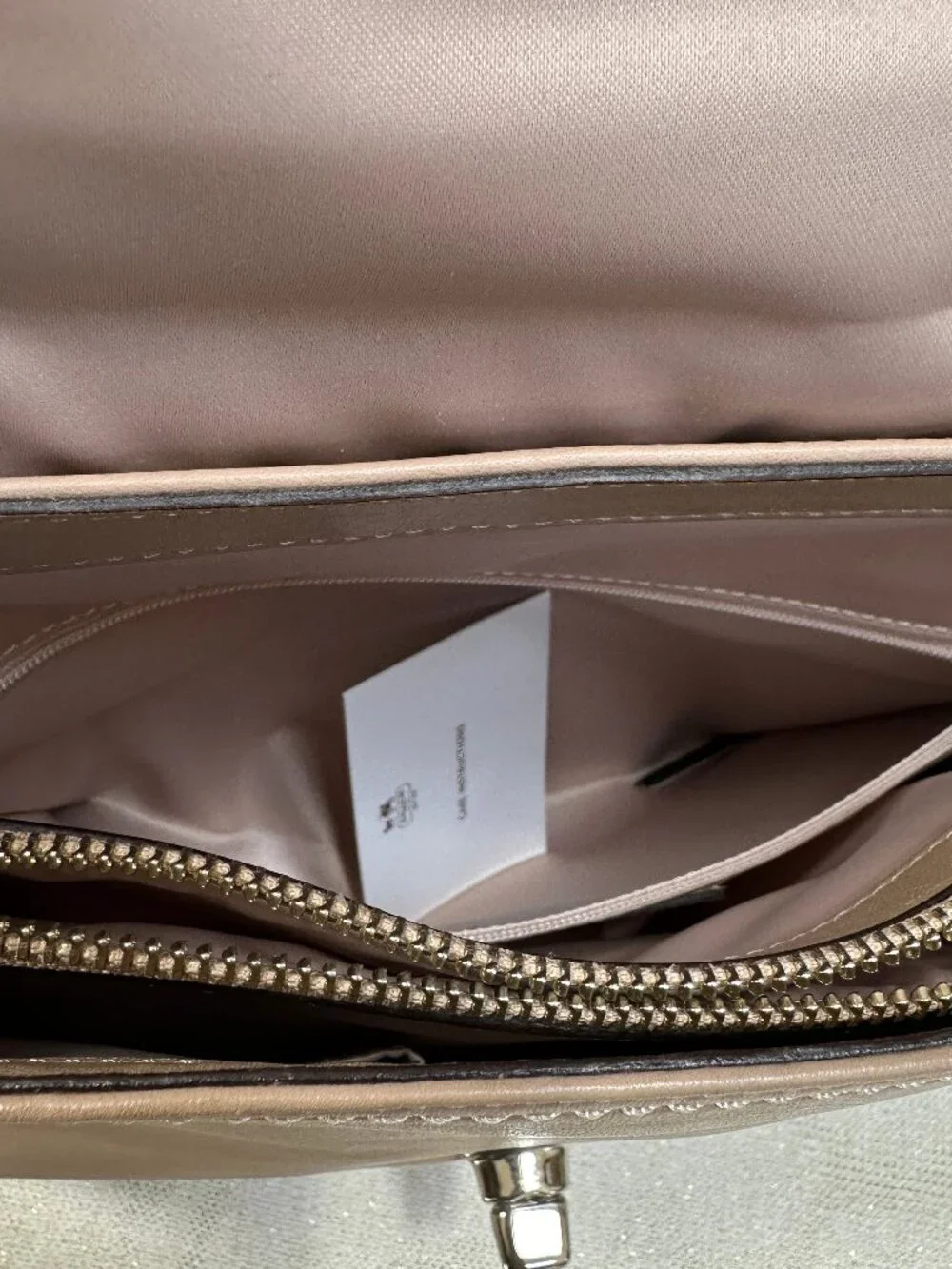 Coach Park Woven Leather Flap, style F23912 Tan Leather, satchel, NWOT - $548